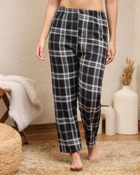 Women Checked Regular Fit Pyjamas
