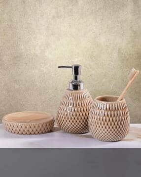 obsessions Geometric Pattern Bathroom Accessories Set-picture-20