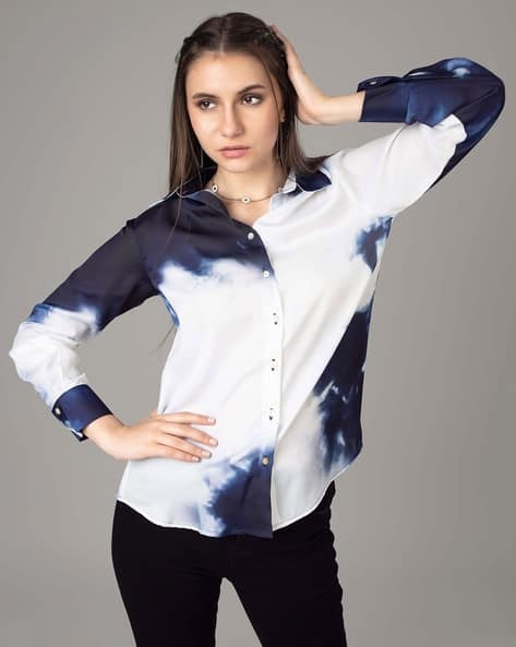 Women Ombre-Dyed Regular Fit Shirt