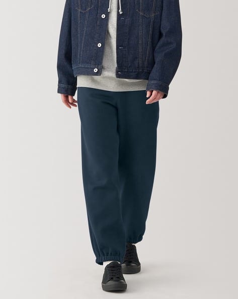 Buy Navy Blue Trousers Pants for Men by MUJI Online