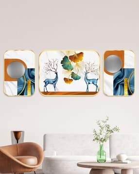 saf Set of 3 Modern Art Wall Paintings-picture-47