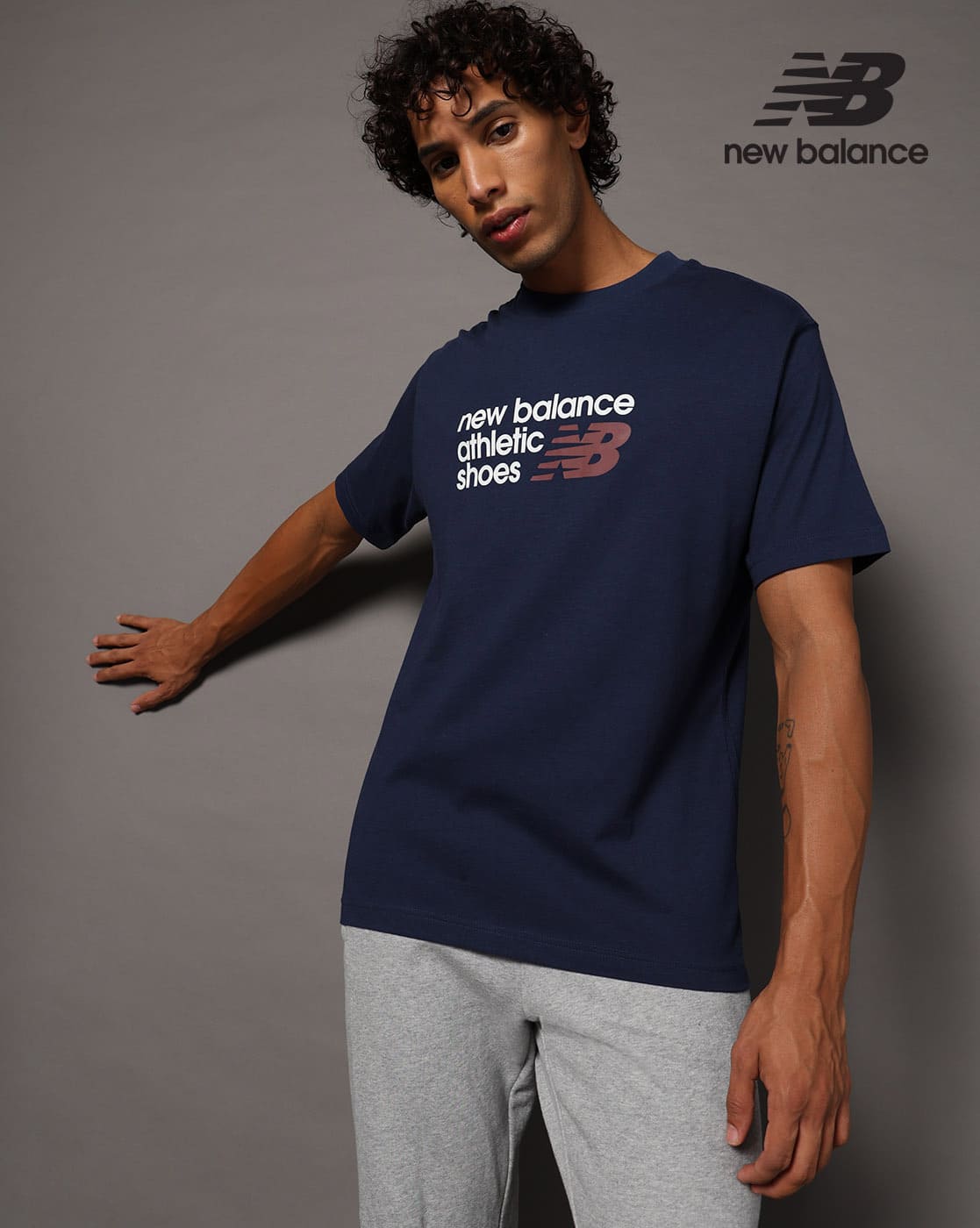 Regular Fit Brand Print Crew-Neck T-Shirt