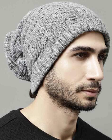 Buy Indie Picks Beanie Cap with Fur Lining Online | Ajio.com