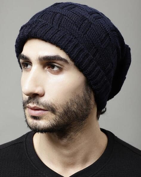Buy Indie Picks Beanie Cap with Fur Lining Online | Ajio.com