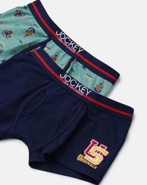 Buy Navy blue Boxers for Boys by Jockey Online