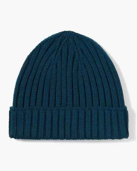 Ribbed Non-Itchy Wool Brend Beanie