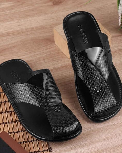 Leather Chappal Mochi Slippers For Men Buy Black Sandals For Men