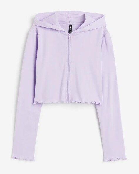 Buy Purple Sweatshirt Hoodies for Women by H M Online Ajio