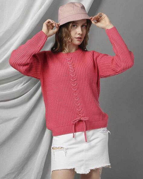 Buy Coral Sweaters Cardigans for Women by DNMX Online Ajio