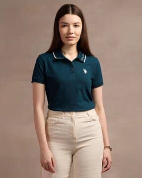 u.s. polo assn. Jacquard Collar Polo Shirt-picture-24