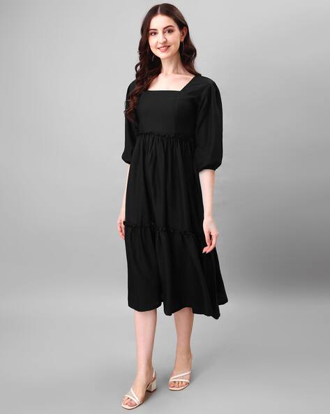 Buy Black Dresses for Women by Jash Creation Online | Ajio.com