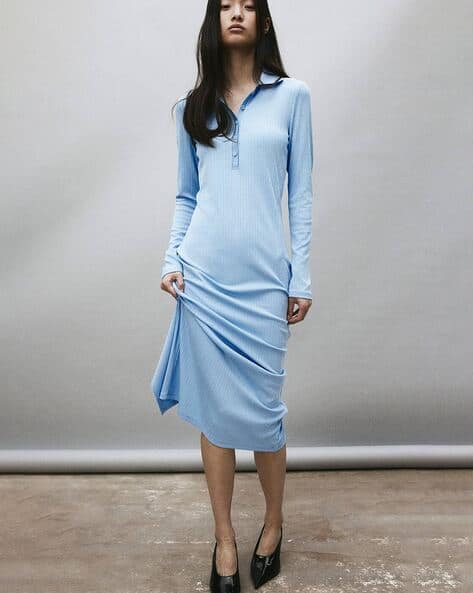 h&m jersey shirt dress