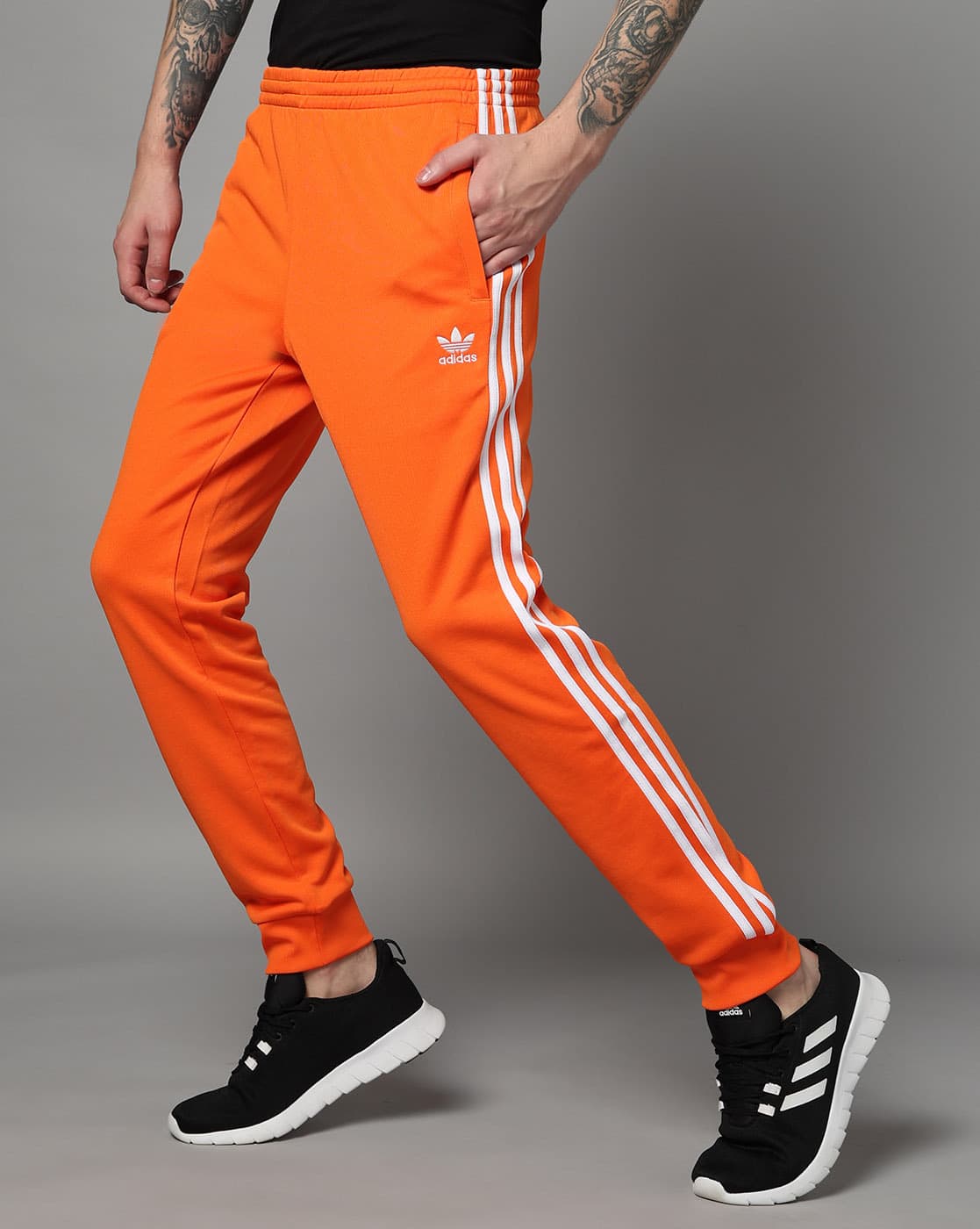 Ajio Adidas Original Slim Fit Joggers Sst Track Pants Adidas