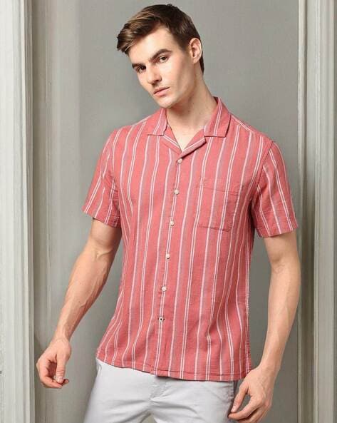 Men Striped Slim Fit Shirt