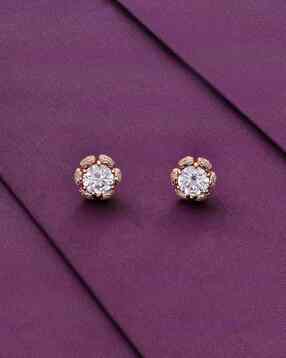 kai jewel Women Sterling Silver Rose Gold-Plated Stud Earrings-picture-24
