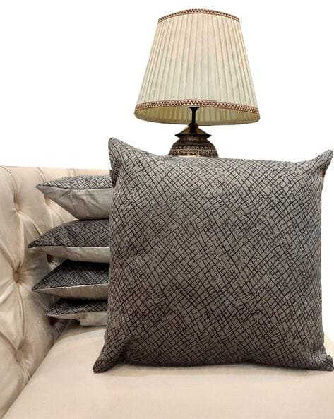 Buy Grey Gold Cushions Pillows for Home Kitchen by Good Vibes Online Ajio