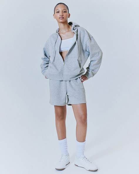 Buy Grey Sweatshirt Hoodies for Women by H M Online Ajio