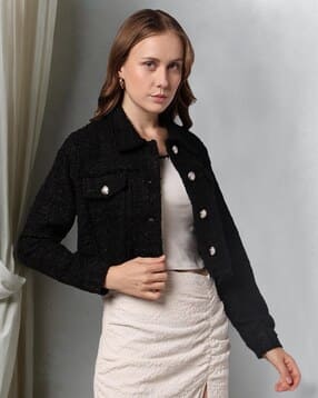 rio Women Regular Fit Tweed Jacket-picture-39