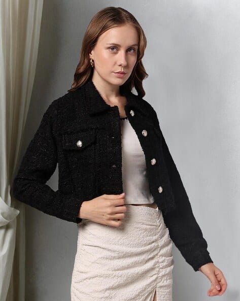 Buy Black Jackets & Coats for Women by RIO Online | Ajio.com