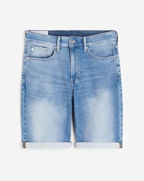 Men Hybrid Regular Denim Shorts