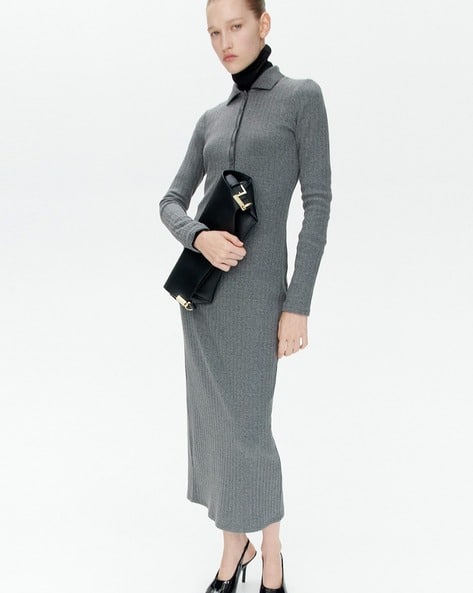 Buy Grey Dresses for Women by H&M Online