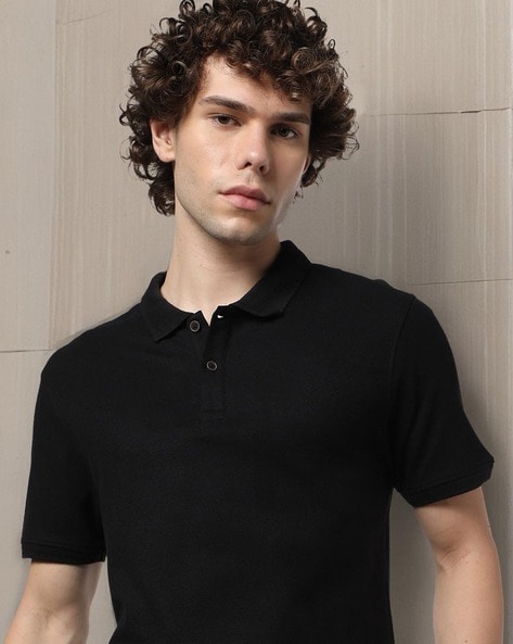 Men Regular Fit Polo T-Shirt