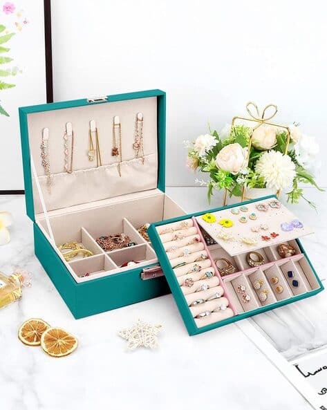 Buy Cortina Eyelet Curtain Leather Jewellery Organiser Box Online