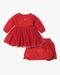 DRESS WITH BLOOMER, RED, 6-12M