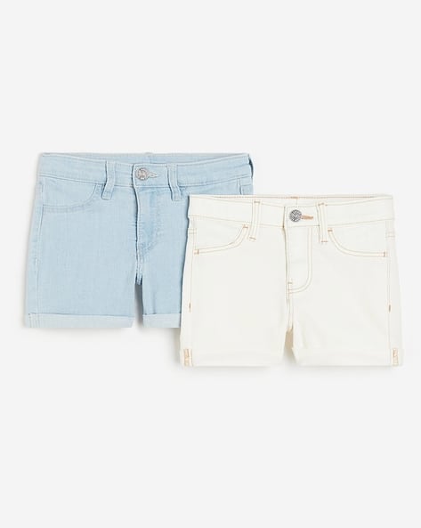 Girls Pack of Denim Slim Fit Shorts