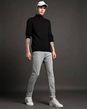 Men Mid-Wash Slim Tapered Fit Jeans-image-43