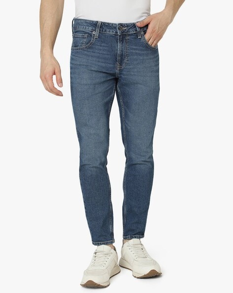 Men Kano Mid-Wash Slim Fit Jeans