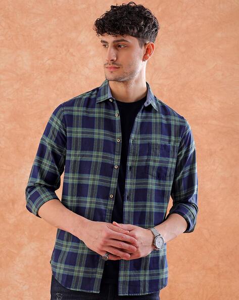 Checked Shirt with Patch Pocket