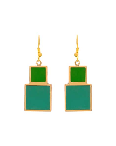 Women Enamelled Drop Earrings