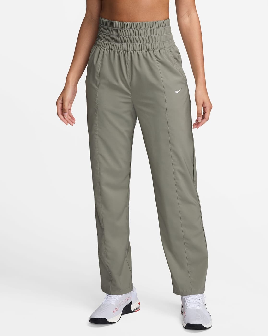Nike Ladies Running Pants With Pockets Women Dri-Fit Ultra High