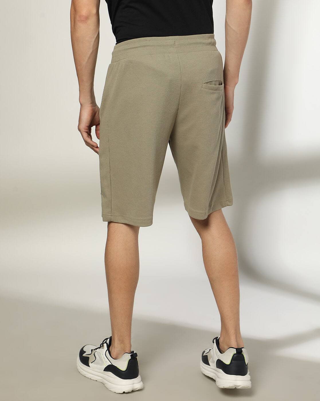 Men Typographic Print Regular Fit Shorts