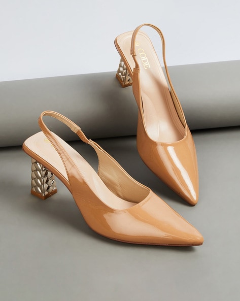 Buy Beige Heeled Shoes for Women by CODE BY LIFESTYLE Online Ajio