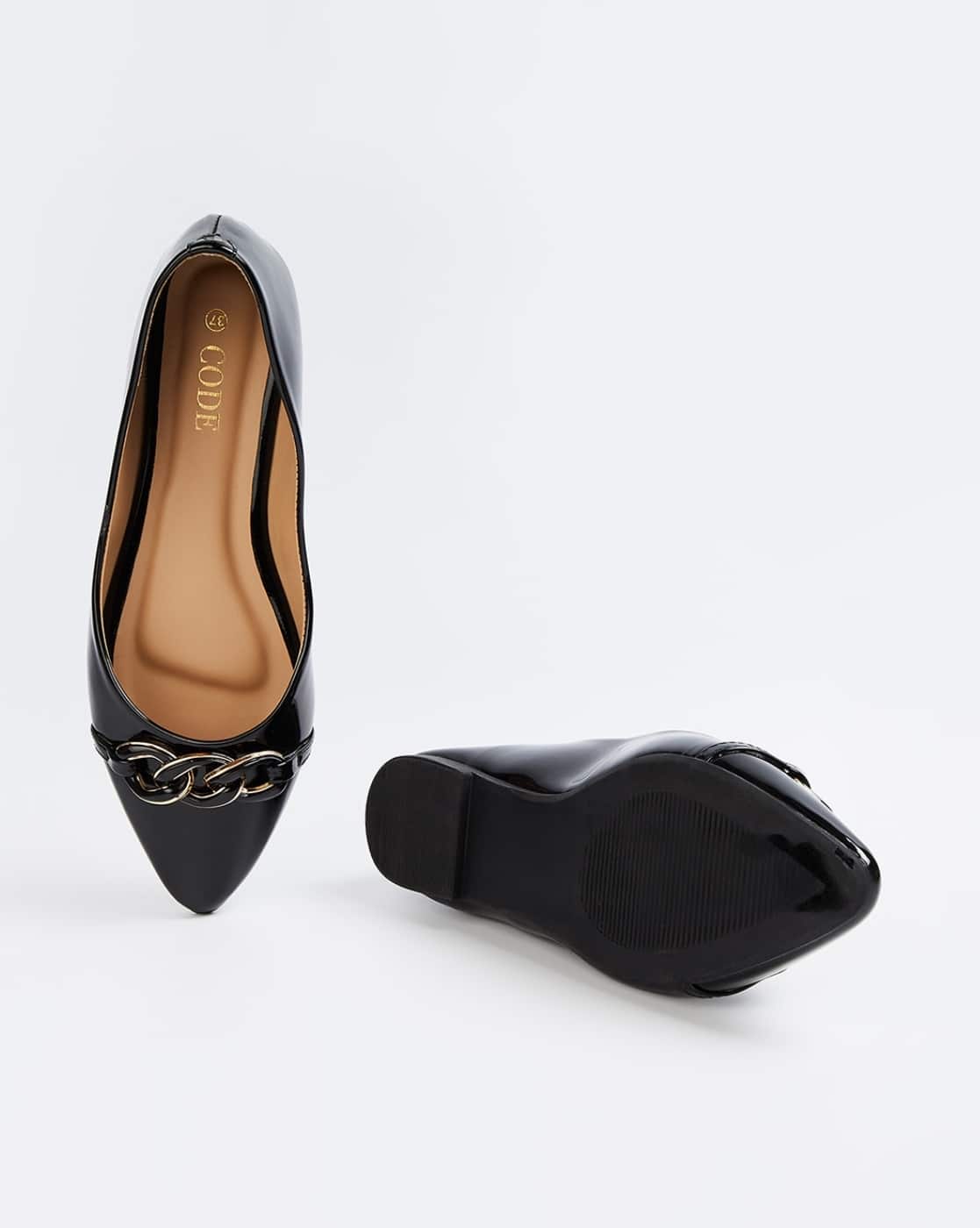 Leather Carvela Pointed Flats Carvela Pointed Flats On Sale