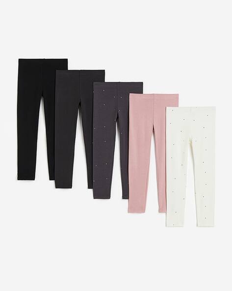 H&M Girls Pack of 5 Jersey Leggings