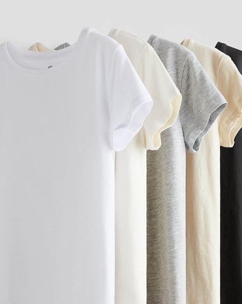 Slim Fit H And M Basic Tee H&m Pack Of White T Shirts Buy