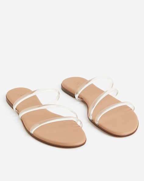 Women Transparent Strap Slides