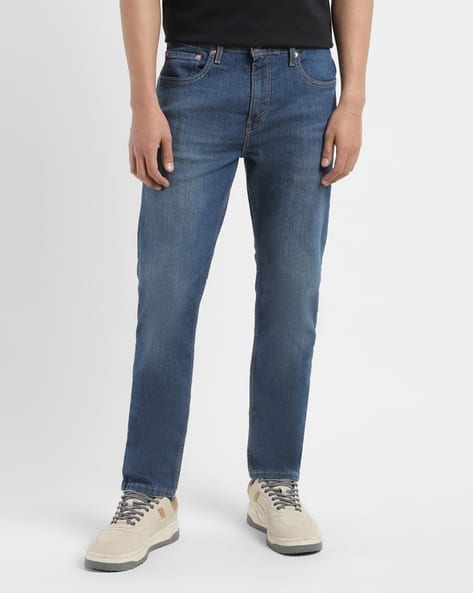 LEVI'S Men Mid-Wash Slim Tapered Fit Jeans