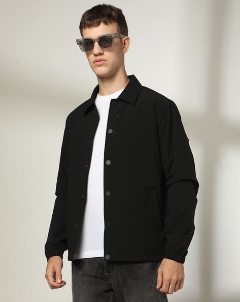 Men Slim Fit Button-Down jacket - Main Image