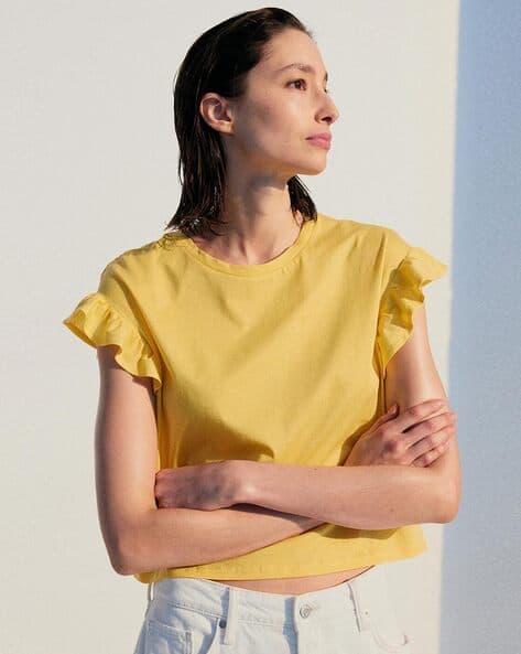 Buy Yellow Tops for Women by H&M Online