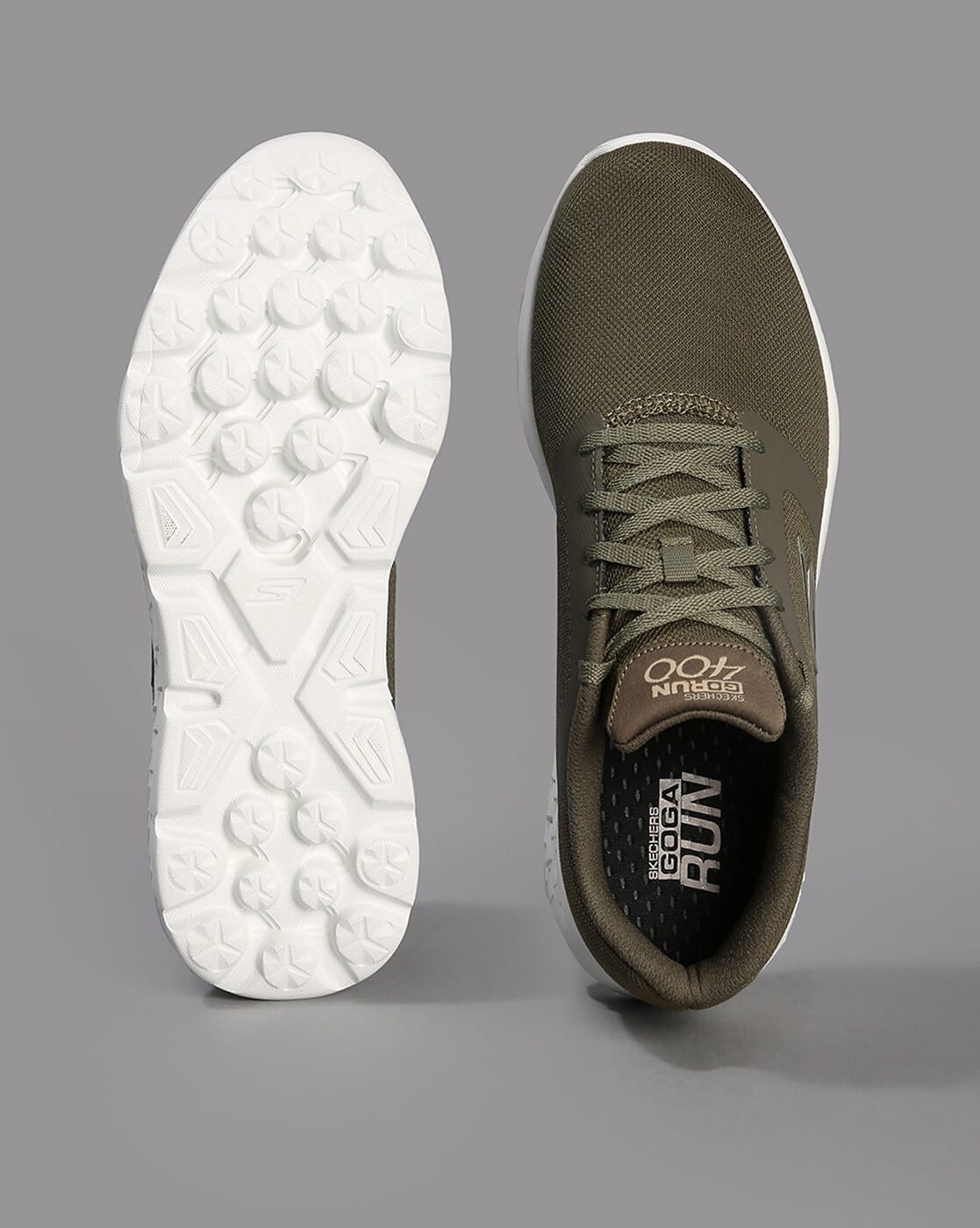 goga run 400 skechers go run homme beige