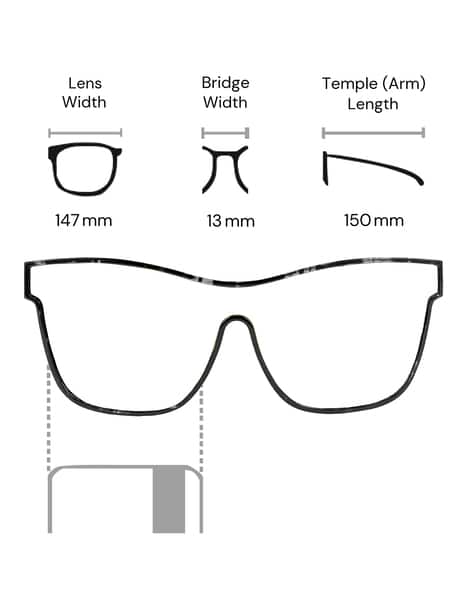 Frame Sunglasses Width Guide Buy Black Sunglasses For Men By