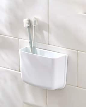 home centre Orion Medallion Polypropylene Adhesive Toothbrush Holder-picture-12
