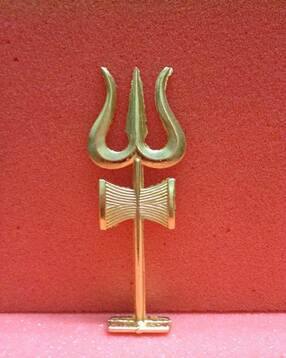 navyaksh Brass Trishul Showpiece-picture-48
