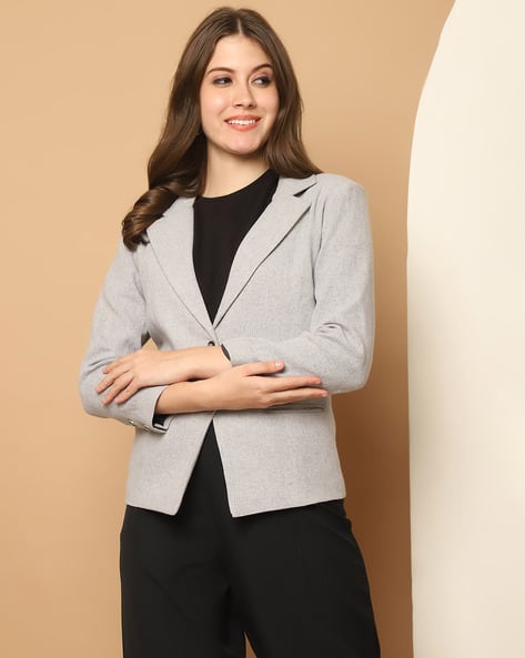 Buy Grey Blazers Waistcoats for Women by PURPLE STATE Online