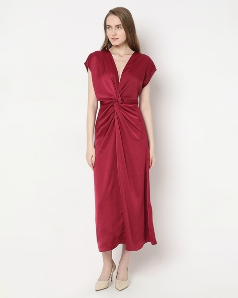 Vero Moda Women Ruched A-Line Dress