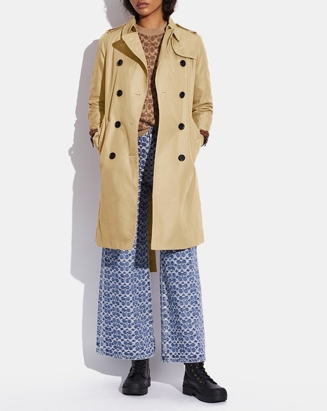 Coach cotton trench coat best sale